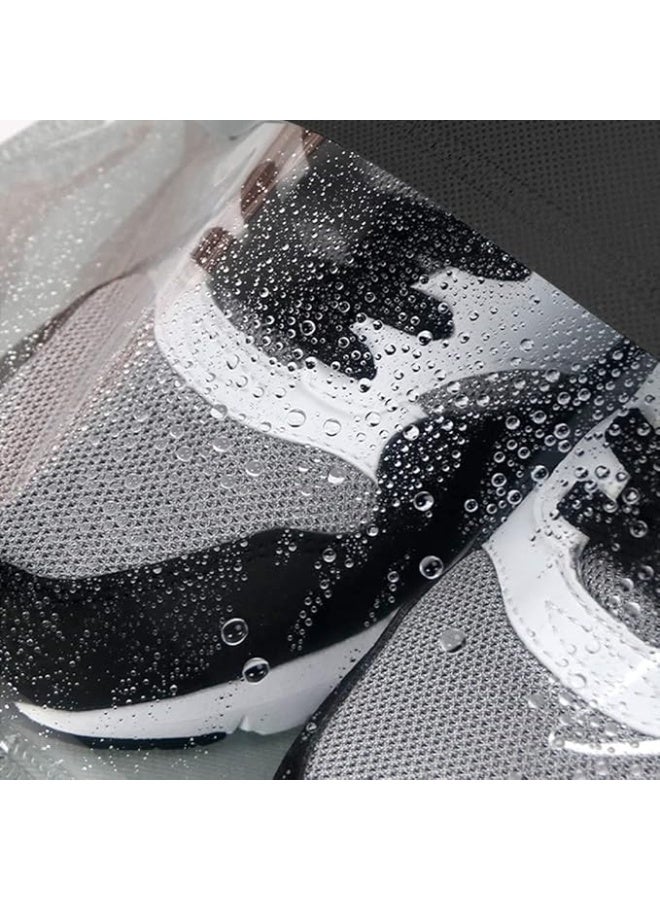 Non Woven Drawstring Shoe Bags Portable Travel Shoe Storage Pouch Transparent Dustproof Organizer for Home Bedroom Multiset Moisture Proof Shoe Covers - Image 3